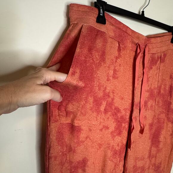 Market & Spruce Tie Dye Jogger Pants Coral Pull-On Women’s 2X NWT - Picture 4 of 9